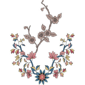 Flower Kurta Embroidery Design
