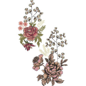 Simple Flower Embroidery Design