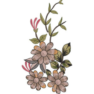 Unique Flower Embroidery Design