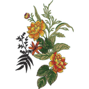 Delicate Flower Embroidery Design