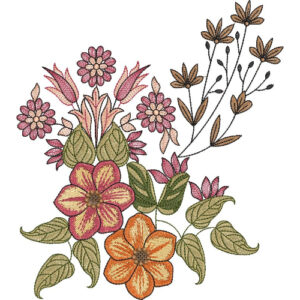 Beautiful Flower Embroidery Design