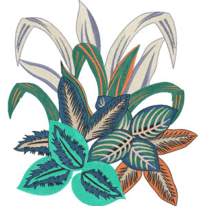 Flower Corner Embroidery Design