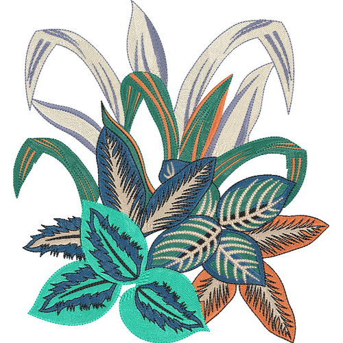 Flower Corner Embroidery Design