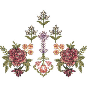 Flower Kurta Embroidery Design