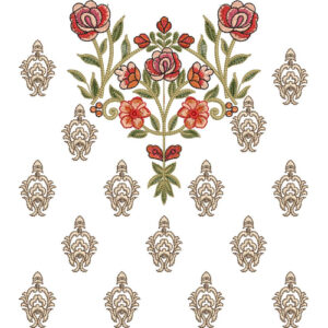 Simple Flower Embroidery Design
