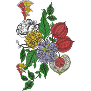 Delicate Flower Embroidery Design