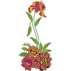 Delicate Flower Embroidery Design