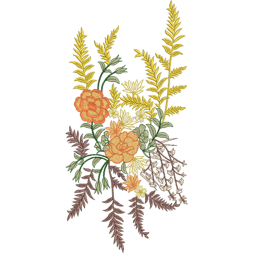 Simple Flower Embroidery Design