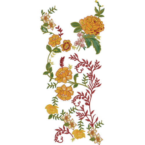Delicate Flower Embroidery Design