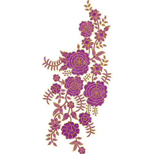 Simple Flower Embroidery Design