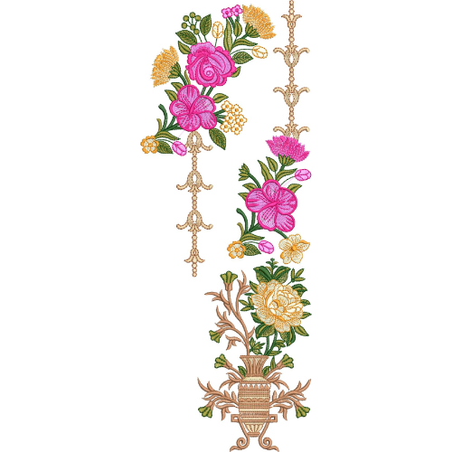 Unique Flower Embroidery Design