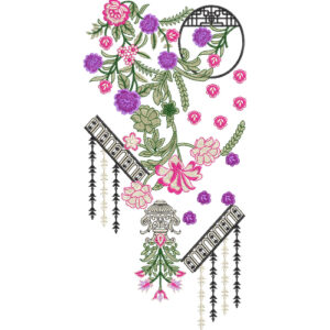 Flower Kurta Embroidery Design
