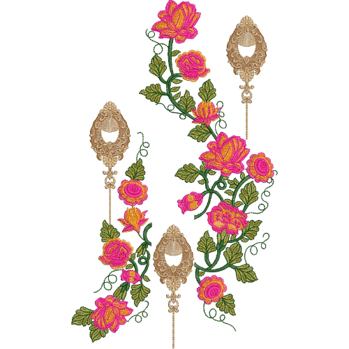 Delicate Flower Embroidery Design