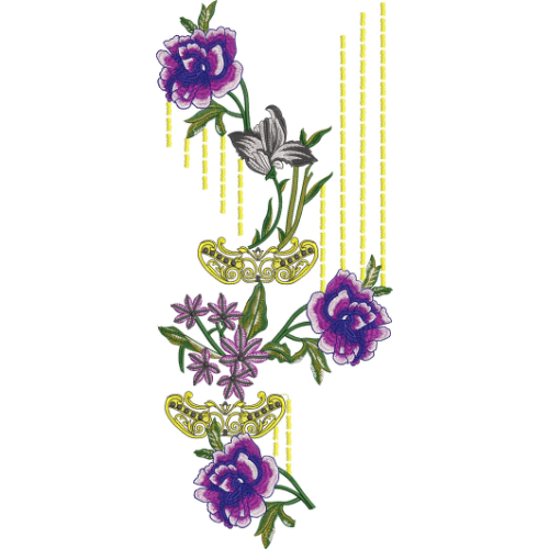 Beautiful Flower Embroidery Design