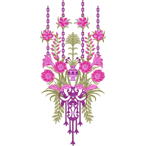 Flower Kurta Embroidery Design