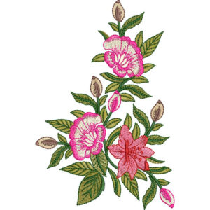 Delicate Flower Embroidery Design