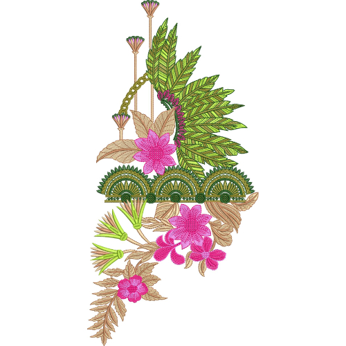 Simple Flower Embroidery Design