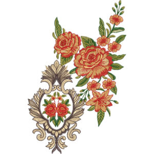 Unique Flower Embroidery Design