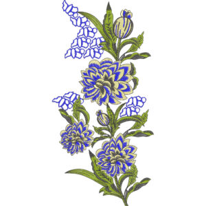 Flower Kurta Embroidery Design