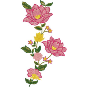 Simple Flower Embroidery Design