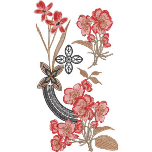Unique Flower Embroidery Design