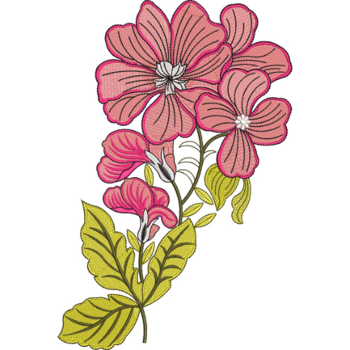Delicate Flower Embroidery Design