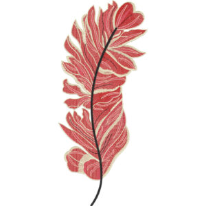 Flower Corner Embroidery Design
