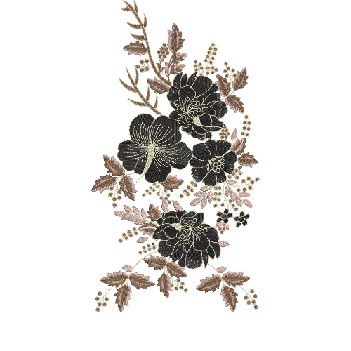 Flower Kurta Embroidery Design