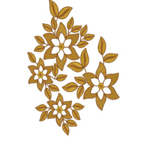 Delicate Flower Embroidery Design