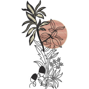 Simple Flower Embroidery Design