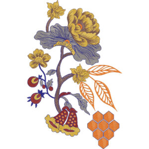 Unique Flower Embroidery Design