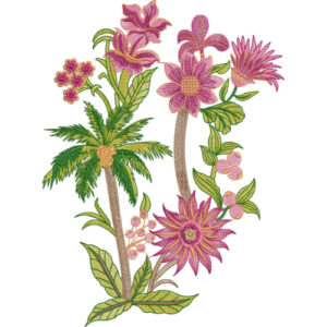 Simple Flower Embroidery Design