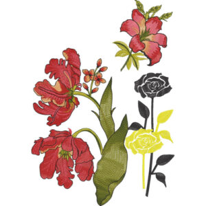 Unique Flower Embroidery Design