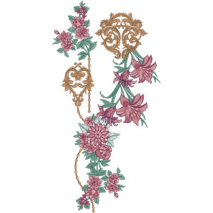 Flower Kurta Embroidery Design