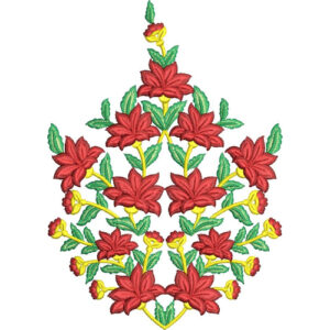Delicate Flower Embroidery Design
