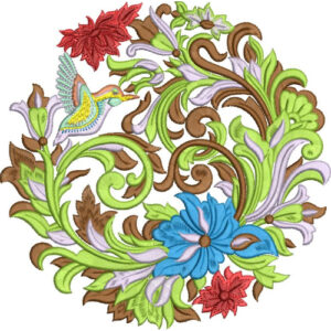 Beautiful Flower Embroidery Design