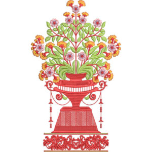 Simple Flower Embroidery Design