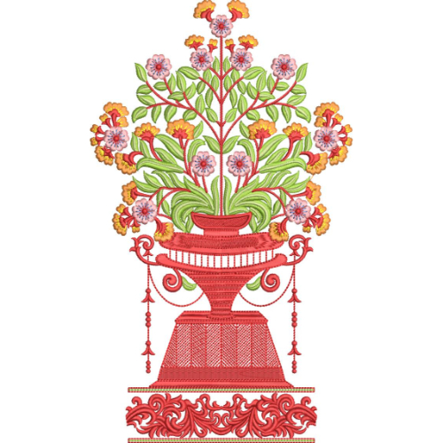 Simple Flower Embroidery Design