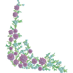 Unique Flower Embroidery Design