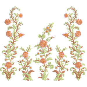 Flower Kurta Embroidery Design