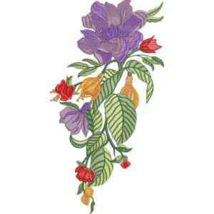 Delicate Flower Embroidery Design
