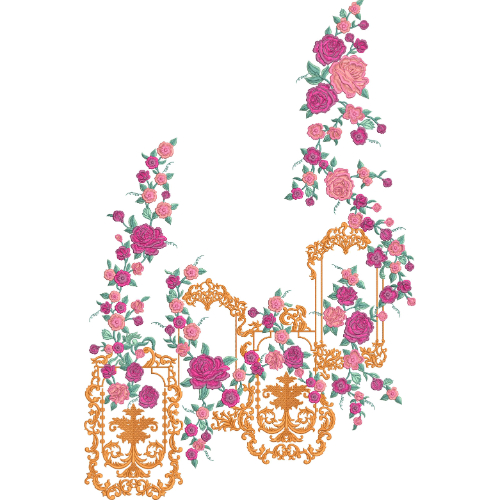 Beautiful Flower Embroidery Design