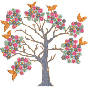 Simple Flower Embroidery Design