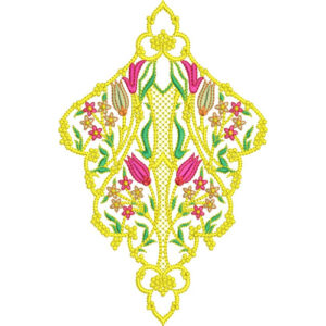Flower Kurta Embroidery Design