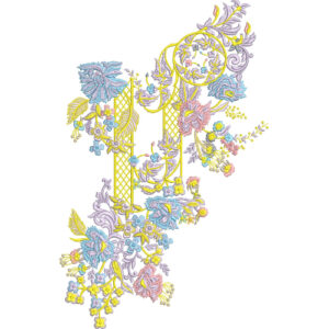 Delicate Flower Embroidery Design