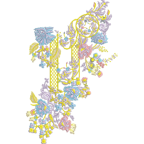 Delicate Flower Embroidery Design