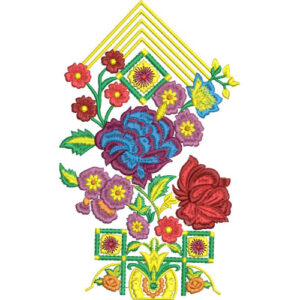 Simple Flower Embroidery Design