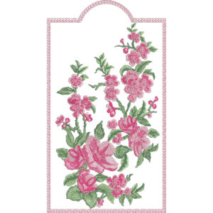 Flower Corner Embroidery Design