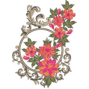 Flower Kurta Embroidery Design