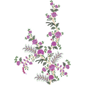 Delicate Flower Embroidery Design